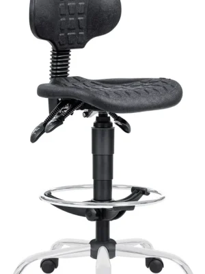 Výhodná Nabídka dílenská židle 1290 5150 PU ASYN, chrom, extend, kolečka
