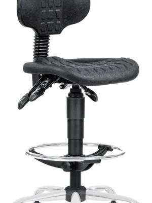 dílenská židle 1290 5159 PU ASYN, chrom, extend, kluzáky Akce