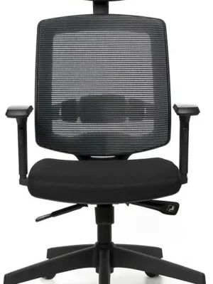 Akční Cena Ergonomická kancelářská židle ARIZONA 398 - černá látka – pro dlouhé sezení 8–12 h