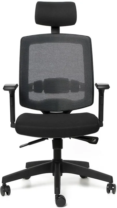 Akční Cena Ergonomická kancelářská židle ARIZONA 398 - černá látka – pro dlouhé sezení 8–12 h