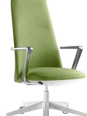 Vysoce Kvalitní Kancelářske křeslo MELODY DESIGN 795-FR, F40-N0, kříž hliník bílý