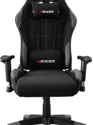 Cenově Výhodný MERCURY - Herní židle MRacer látková, černo-šedá