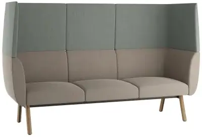 Designové trojkřeslo NIDO NI-K3-H-D, vysoký opěrák Super Cena