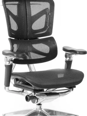 Top Prodej Ergonomická kancelářská židle WINGS černá – pro dlouhé sezení 8–12 h