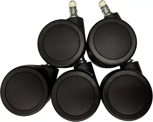 Akční Cena DXRACER - Sada Kolečko na DXRacer Craft/Drifting pogumované, černé, průměr 60 mm, čep 11 mm (5ks)