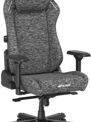 Rychlé Dodání DXRACER - herní židle DXRacer MASTER šedá II, látková (na prodejně v Praze) – pro dlouhé sezení 8–12 h