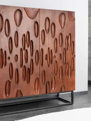 Designová skříňka z akáciového masivu Drop 100cm Horká Nabídka