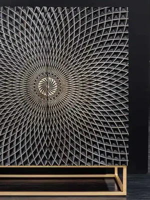 Cenový Hit Designová vysoká komoda z masivu Illusion Mango 100cm