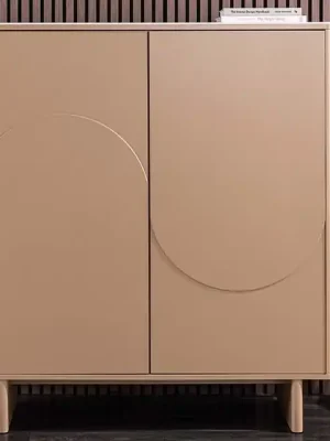 Vysoká komoda Luna 120 cm – Kašmír & Keramika Travertin Vrácení Zdarma