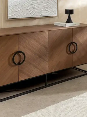 Moderní komoda do obývacího pokoje Crotone ořech 180cm Must-Have