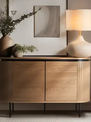 Oblíbený Designová komoda Lulea v dubovém vzhledu 120cm