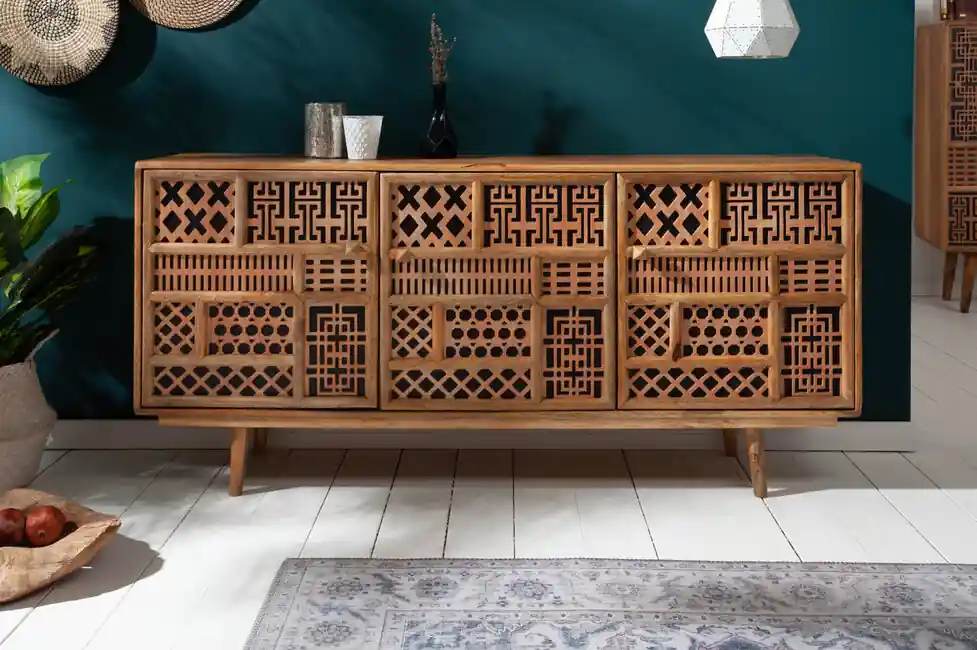 Omezená Nabídka Moderní komoda z masivu Marrakesch Mango 160cm