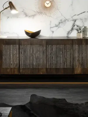 Luxusní komoda z masivu Onyx Mango Achát 177cm Super Cena