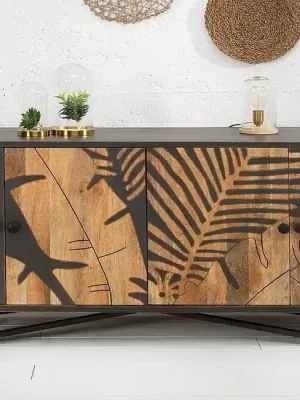 Designová komoda z masivu Tropical Mango 175cm Speciální Cena