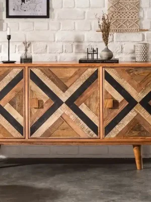 Super Cena Moderní komoda z dýhy Long Island Mango 160cm