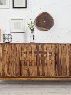 Moderní komoda z masivu Retro Sheesham 160cm Sleva