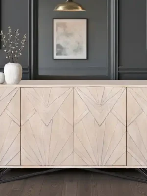 Časově Omezené Designová komoda z masivu Atika 3D vzory mango 170cm