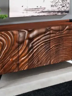 Luxusní 3D komoda Cove z akáciového masivu 175cm Nakupujte Hned