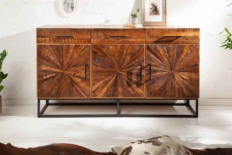 Designová komoda z masivu Wood Art Mango 160cm Akční Nabídka