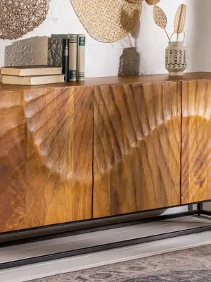 Designová komoda z masivu Scorpion Mango 140cm Sezónní Sleva