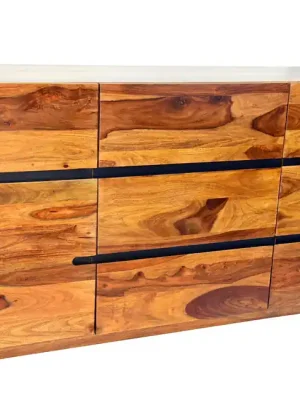 Moderní komoda z masivu Fire&Earth Sheesham 160cm Nejlepší Volba
