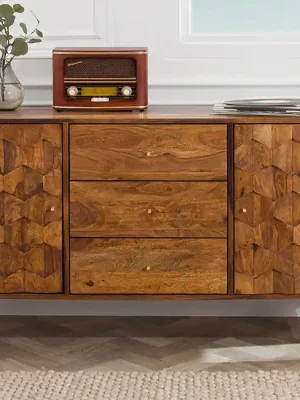 Poslední Šance Designová komoda z masivu Mystic Living Sheesham 145cm