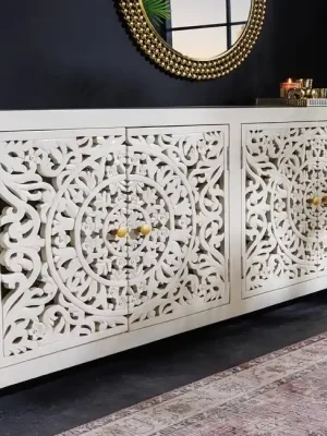 Designová komoda s orientálními vzory Meknes Mango 170cm Ověřený