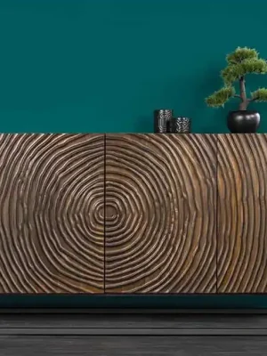Designová komoda z masivu Zen Circles Mango 177cm Finální Výprodej