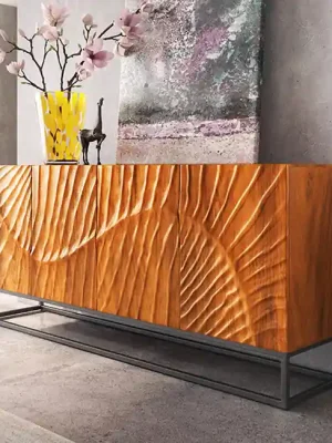 Oblíbený Designová komoda z masivu Scorpion Mango 177cm