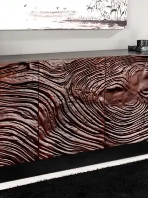 Luxusní 3D komoda River z akáciového masivu 175cm Nejprodávanější