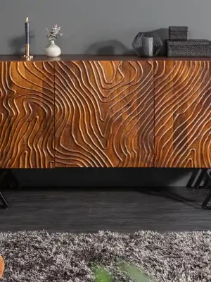 Značkový Moderní komoda z masivu Fluid Mango 160cm