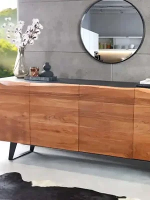 Designová komoda z masivu a MDF Organic Artwork Akácie 180cm Výprodej