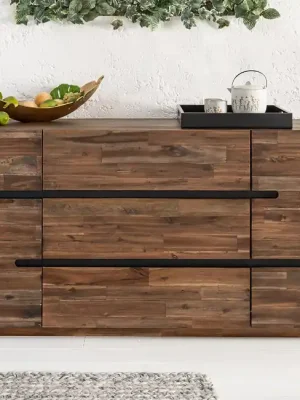 Moderní komoda z masivu Wotan II Akácia 170cm Koupit Online