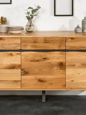 Luxusní komoda z masivu Living Edge Dub 160cm Finální Výprodej