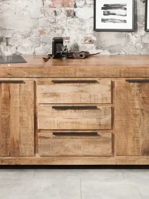 Designová komoda z masivu Iron Craft Mango 175cm Dokud Zásoby Vydrží