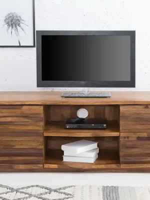 Luxusní stolek pod TV z masivu Relief Sheesham 150cm Super Cena