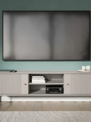 Designový stolek pod TV Pescara kašmírový 154cm Akční Nabídka