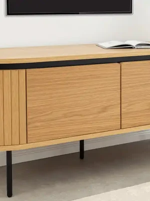 Přímo Od Výrobce Moderní TV stolek Dalvik dubová dýha 120cm