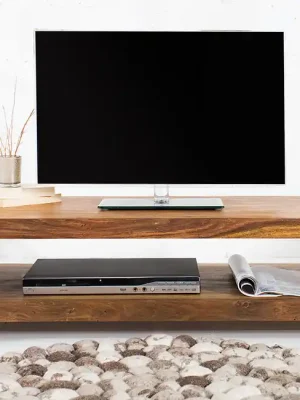 Moderní stolek pod TV z masivu Madeira II Sheesham 110cm Ověřený
