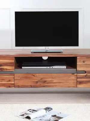 Nízká Cena Designový stolek pod TV z masivu Genesis Akácie 160cm