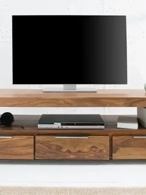 Nejlepší Cena Designový stolek pod TV z masivu Makassar Sheesham 170cm