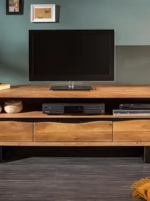Horká Nabídka Designový stolek pod TV z masivu Mammut Akácie honey 160cm