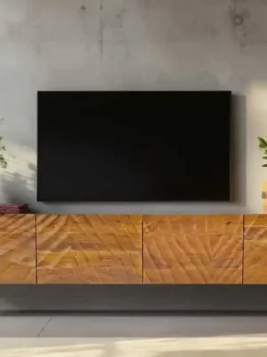 Designový závěsný TV stolek Scorpion Mango 200cm Top Prodej