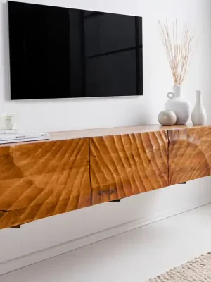 Víkendová Akce Designová závěsná skříňka pod TV Scorpion Mango 160cm