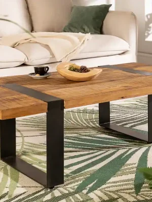 Odeslání Ihned Moderní konferenční stolek z masivu Iron Craft Mango 100cm