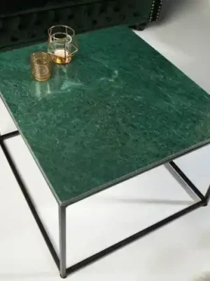 Časově Omezené Luxusní konferenční stolek z mramoru Elements zelený 50cm
