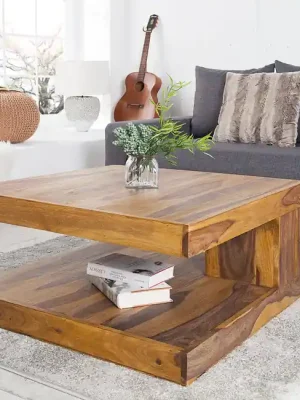 Masivní konferenční stolek Giant L Sheesham 80cm Oblíbený