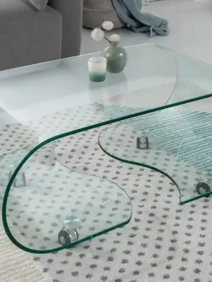 Sezónní Sleva Extravagantní skleněný konferenční stolek Fantome 90cm