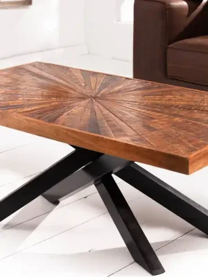 Speciální Cena Moderní konferenční stolek z masivu Wood Art Mango 105cm