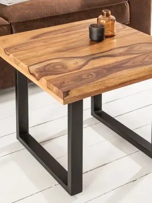 Moderní konferenční stolek z masivu Iron Craft Sheesham 60cm Must-Have